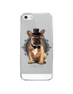 Coque iPhone 5/5S et SE Chien Bulldog Noeud Papillon...