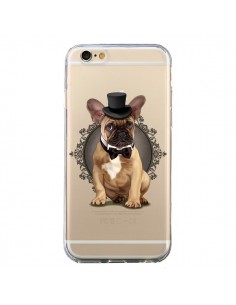 Coque iPhone 6 et 6S Chien Bulldog Noeud Papillon Chapeau...