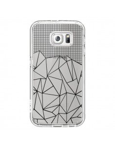 Coque Lignes Grille Grid Abstract Noir Transparente pour...