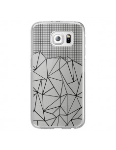 Coque Lignes Grille Grid Abstract Noir Transparente pour...