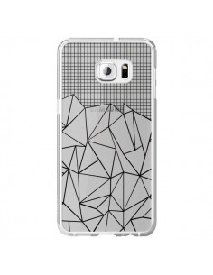 Coque Lignes Grille Grid Abstract Noir Transparente pour...