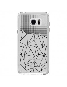 Coque Lignes Grille Grid Abstract Noir Transparente pour...