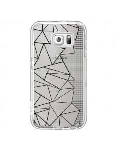 Coque Lignes Grilles Side Grid Abstract Noir Transparente...