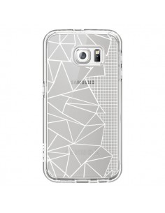 Coque Lignes Grilles Side Grid Abstract Blanc...