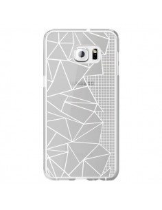 Coque Lignes Grilles Side Grid Abstract Blanc...