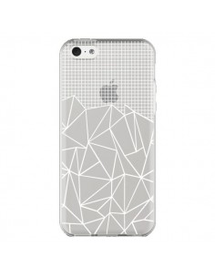 Coque iPhone 5C Lignes Grilles Grid Abstract Blanc...