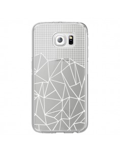 Coque Lignes Grilles Grid Abstract Blanc Transparente...