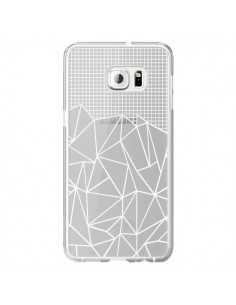 Coque Lignes Grilles Grid Abstract Blanc Transparente...