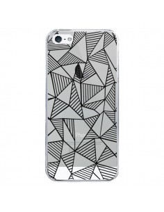 Coque iPhone 5/5S et SE Lignes Grilles Triangles Grid...
