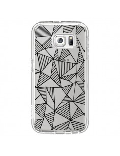 Coque Lignes Grilles Triangles Grid Abstract Noir...