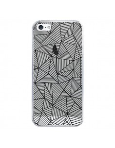 Coque iPhone 5/5S et SE Lignes Grilles Triangles Full...