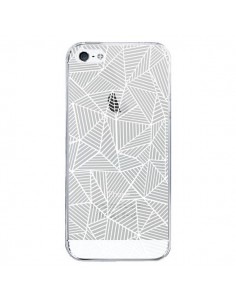 Coque iPhone 5/5S et SE Lignes Grilles Triangles Full...