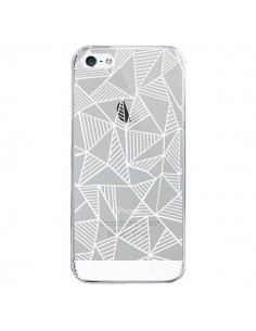 Coque iPhone 5/5S et SE Lignes Grilles Triangles Grid...