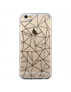 Coque iPhone 6 et 6S Lignes Triangles Grid Abstract Noir...