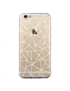 Coque iPhone 6 et 6S Lignes Triangles Grid Abstract Blanc...