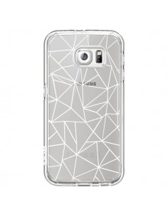 Coque Lignes Triangles Grid Abstract Blanc Transparente...