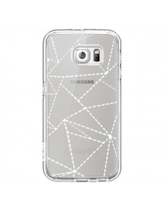 Coque Lignes Points Abstract Blanc Transparente pour...