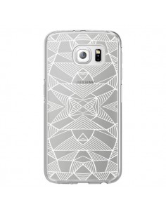Coque Lignes Miroir Grilles Triangles Grid Abstract Blanc...