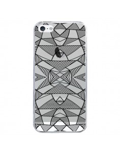 Coque iPhone 5/5S et SE Lignes Miroir Grilles Triangles...