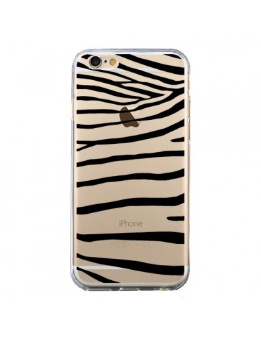 Coque iPhone 6 et 6S Zebre Zebra Noir Transparente - Project M