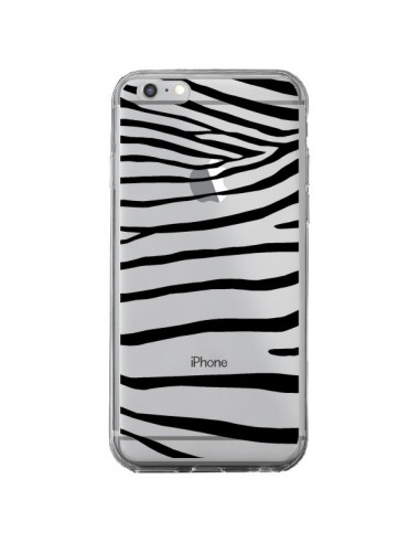 Coque iPhone 6 Plus et 6S Plus Zebre Zebra Noir Transparente - Project M