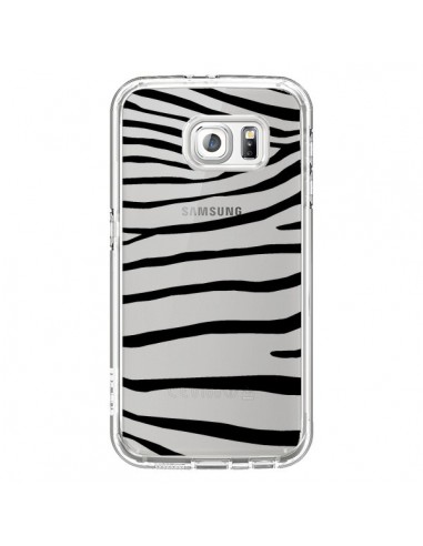Coque Zebre Zebra Noir Transparente pour Samsung Galaxy S6 - Project M