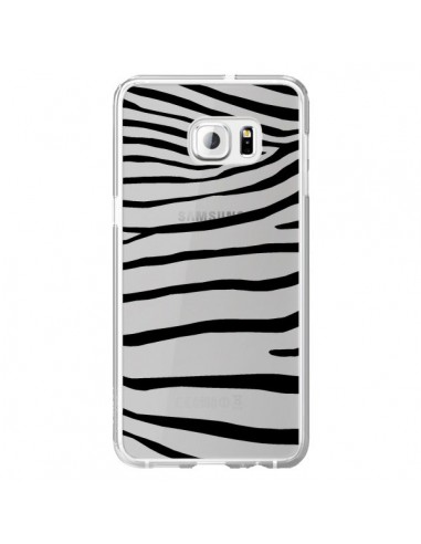 Coque Zebre Zebra Noir Transparente pour Samsung Galaxy S6 Edge Plus - Project M