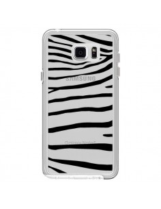 Coque Zebre Zebra Noir Transparente pour Samsung Galaxy...