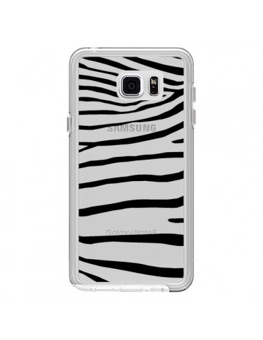 Coque Zebre Zebra Noir Transparente pour Samsung Galaxy Note 5 - Project M