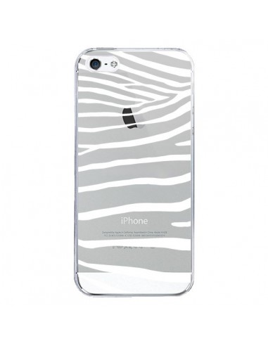 Coque iPhone 5/5S et SE Zebre Zebra Blanc Transparente - Project M