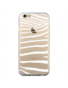 Coque iPhone 6 et 6S Zebre Zebra Blanc Transparente -...