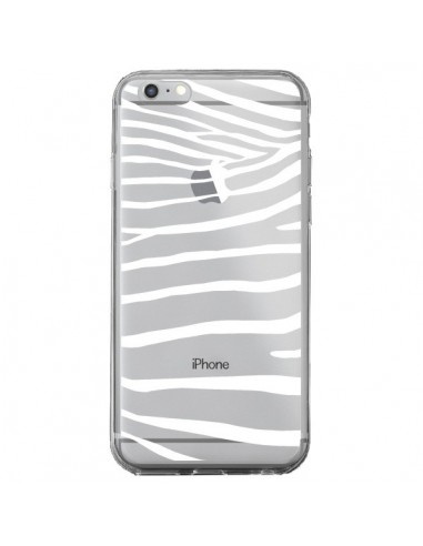 Coque iPhone 6 Plus et 6S Plus Zebre Zebra Blanc Transparente - Project M