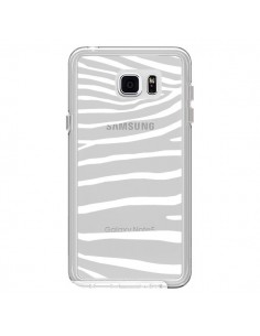 Coque Zebre Zebra Blanc Transparente pour Samsung Galaxy...