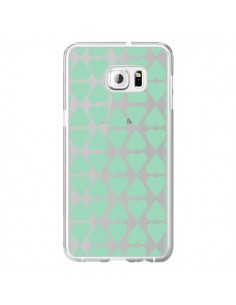 Coque Coeurs Heart Mint Bleu Vert Transparente pour...