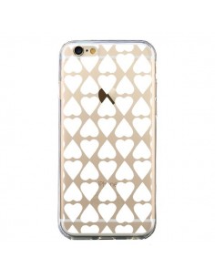 Coque iPhone 6 et 6S Coeurs Heart Blanc Transparente -...
