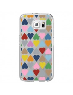 Coque Coeurs Heart Couleur Transparente pour Samsung...