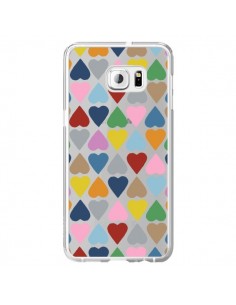 Coque Coeurs Heart Couleur Transparente pour Samsung...