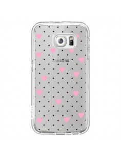Coque Point Coeur Rose Pin Point Heart Transparente pour...