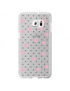 Coque Point Coeur Rose Pin Point Heart Transparente pour...