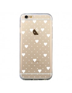 Coque iPhone 6 et 6S Point Coeur Blanc Pin Point Heart...