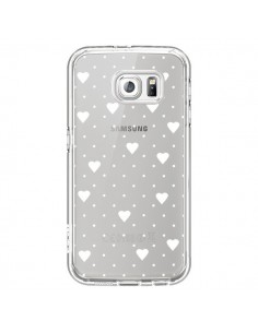 Coque Point Coeur Blanc Pin Point Heart Transparente pour...