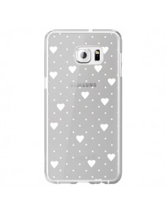 Coque Point Coeur Blanc Pin Point Heart Transparente pour...