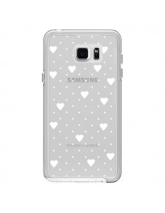 Coque Point Coeur Blanc Pin Point Heart Transparente pour...