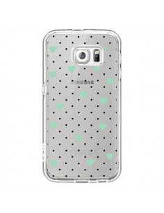 Coque Point Coeur Mint Bleu Vert Pin Point Heart...