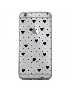 Coque iPhone 6 Plus et 6S Plus Point Coeur Noir Pin Point...