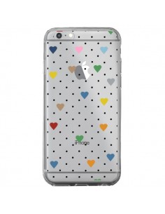 Coque iPhone 6 Plus et 6S Plus Point Coeur Coloré Pin...