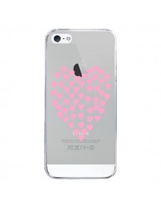 Coque iPhone 5/5S et SE Coeurs Heart Love Rose Pink...