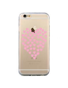 Coque iPhone 6 et 6S Coeurs Heart Love Rose Pink...