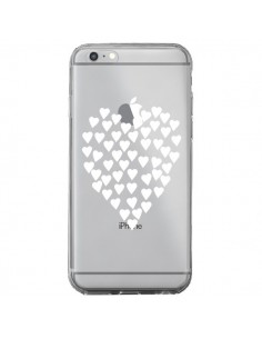 Coque iPhone 6 Plus et 6S Plus Coeurs Heart Love Blanc...