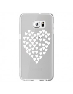 Coque Coeurs Heart Love Blanc Transparente pour Samsung...